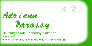 adrienn marossy business card